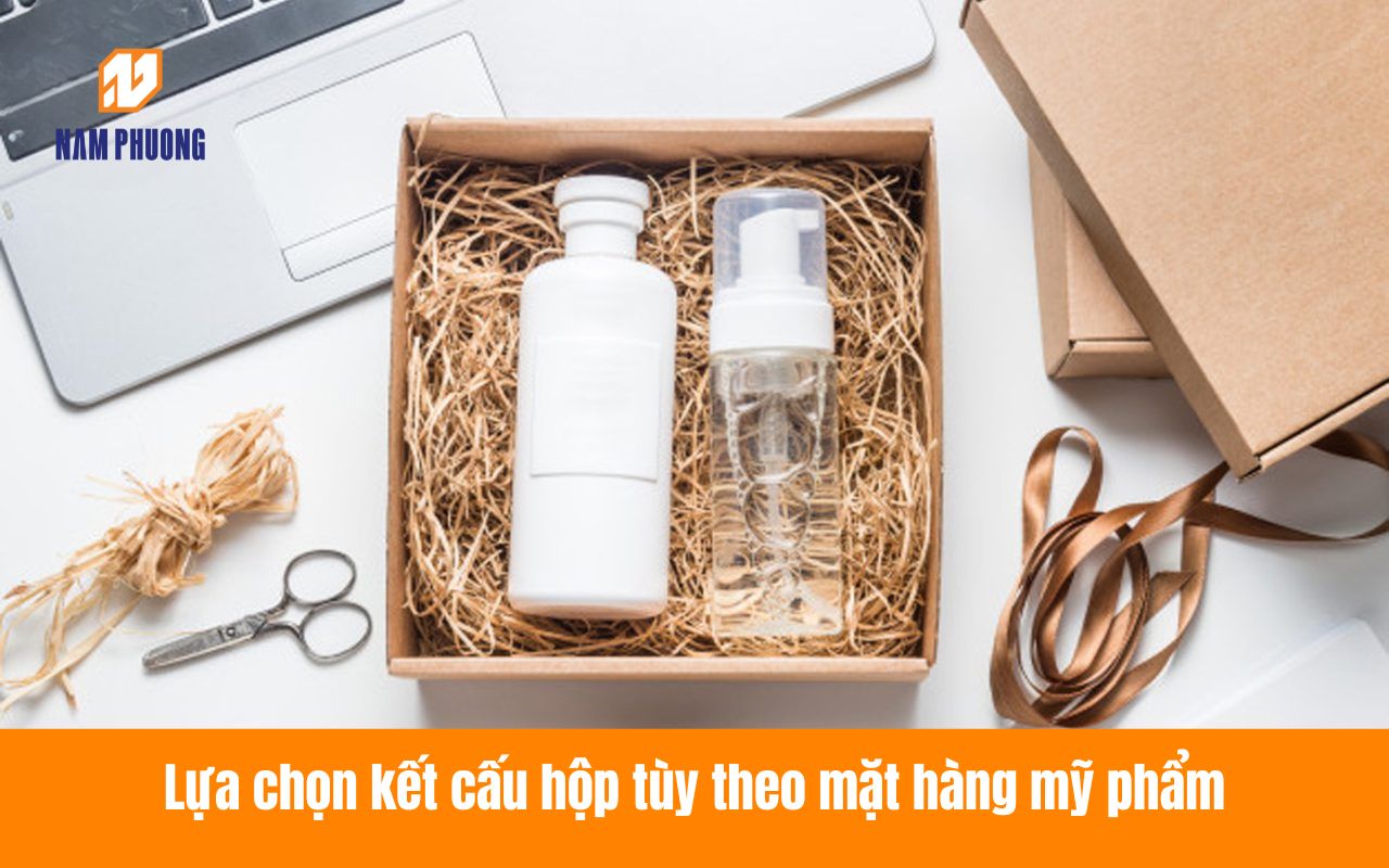 Lựa chọn kết cấu hộp tùy theo mặt hàng mỹ phẩm