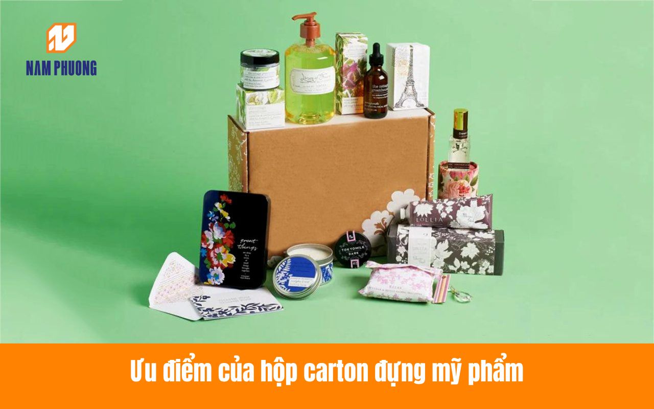 Ưu điểm của hộp carton đựng mỹ phẩm