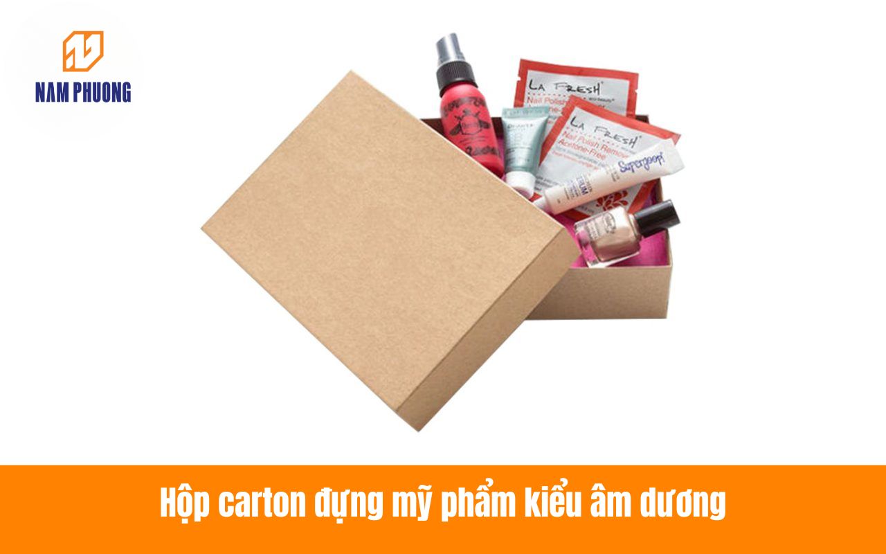 Hộp carton đựng mỹ phẩm kiểu âm dương