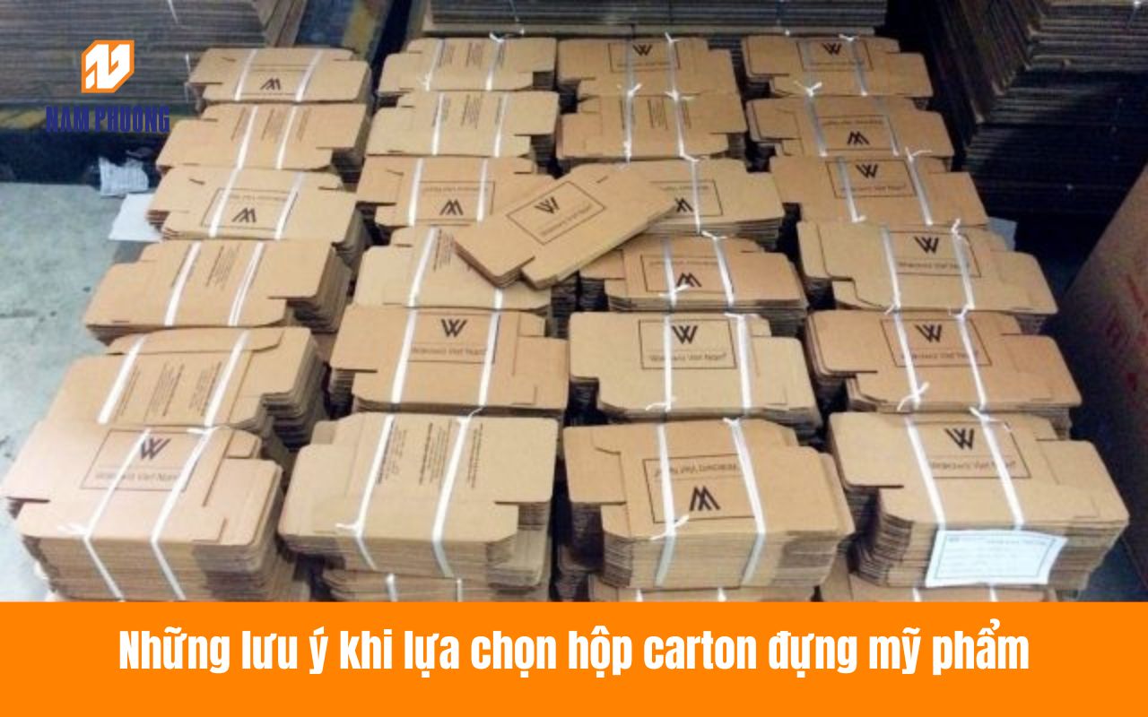 Những lưu ý khi lựa chọn hộp carton đựng mỹ phẩm