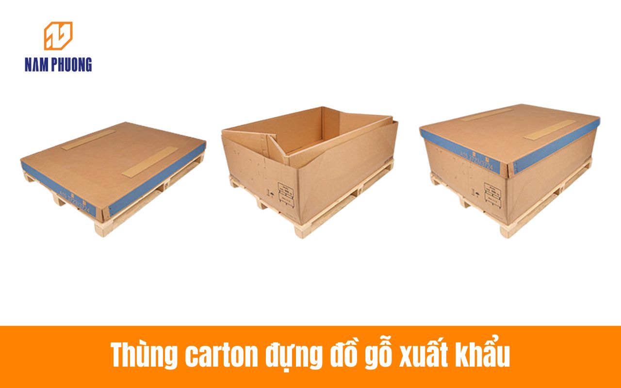 thùng carton đựng đồ gỗ xuất khẩu