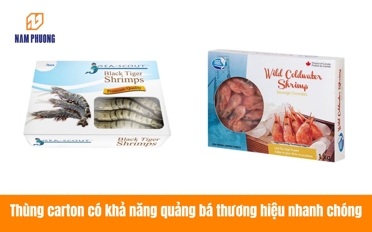 Thùng carton có khả năng quảng bá thương hiệu nhanh chóng
