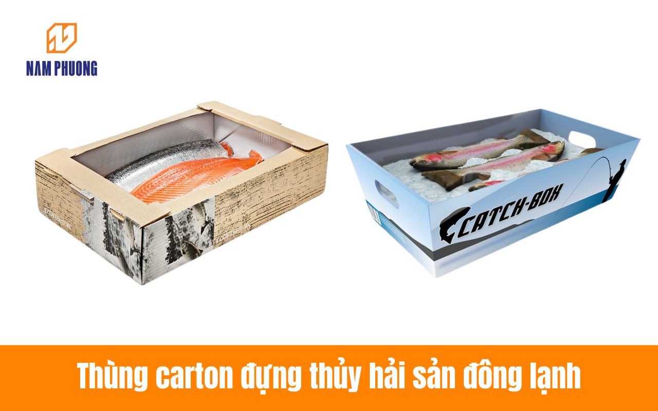 Thùng carton đựng thủy hải sản đông lạnh