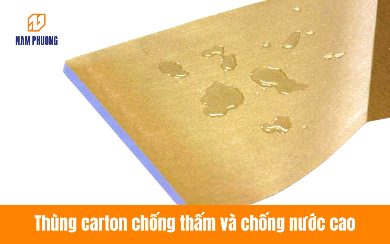 Thùng carton chống thấm và chống nước cao