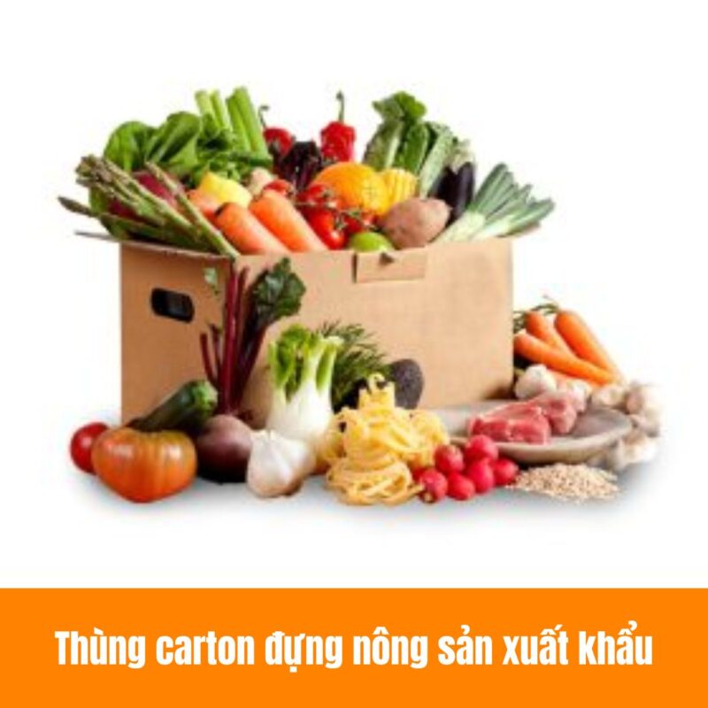 Thùng carton đựng nông sản xuất khẩu