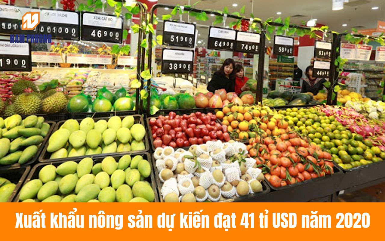 Xuất khẩu nông sản dự kiến đạt 41 tỉ USD năm 2020