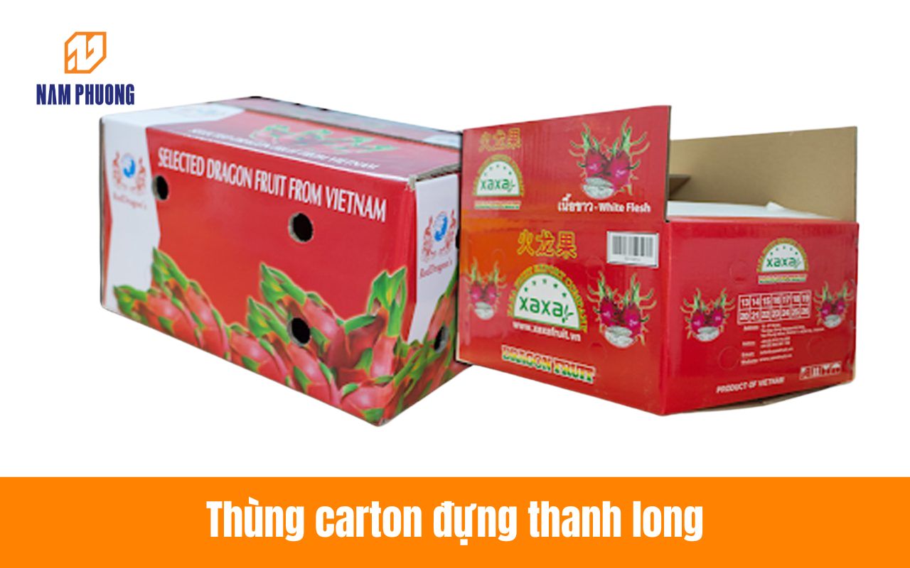 Thùng carton đựng Thanh Long