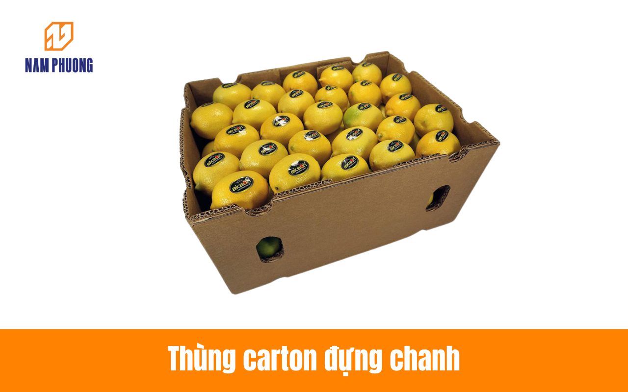 Thùng carton đựng chanh