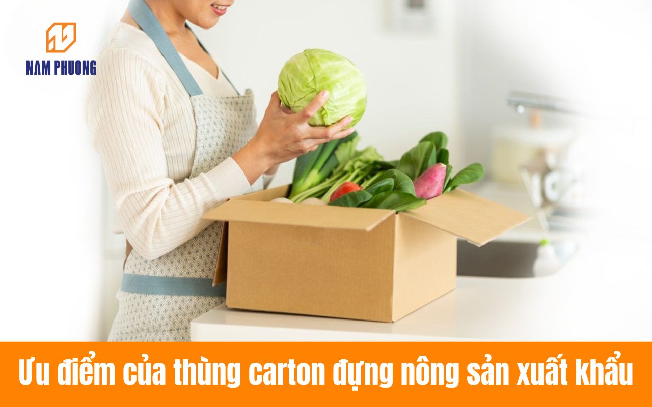 Ưu điểm của thùng carton đựng nông sản xuất khẩu