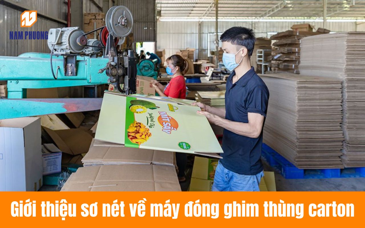 Giới thiệu sơ nét về máy đóng ghim thùng carton