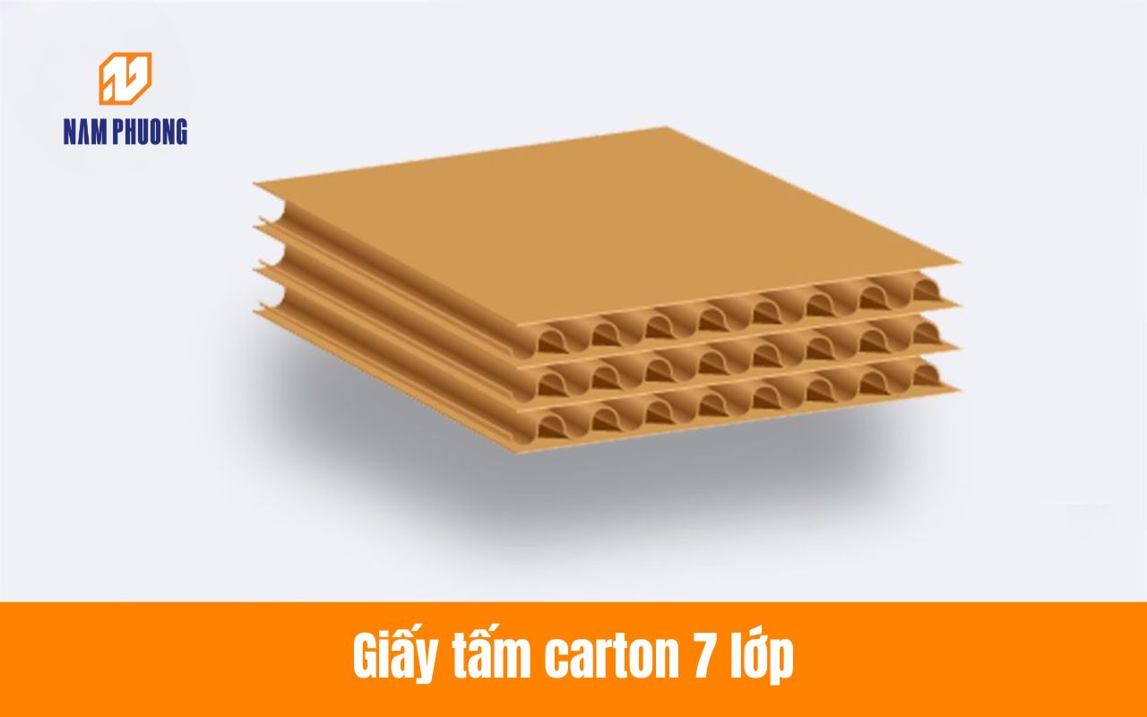 Giấy tấm carton 7 lớp