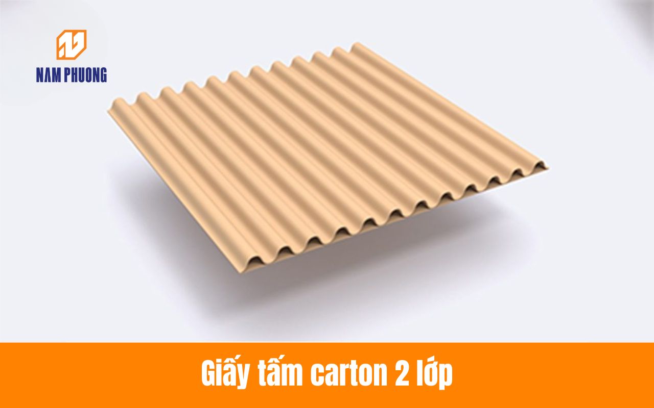 Giấy tấm carton 2 lớp