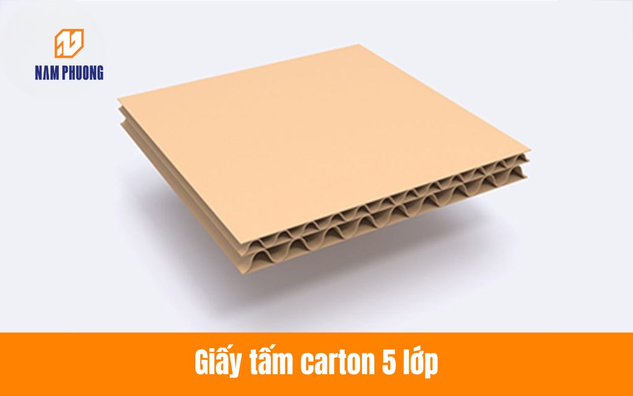 Giấy tấm carton 5 lớp