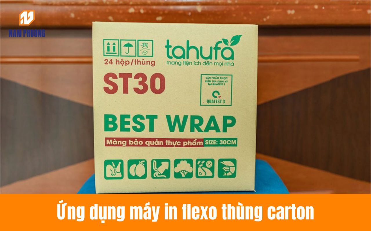 Ứng dụng máy in flexo thùng carton