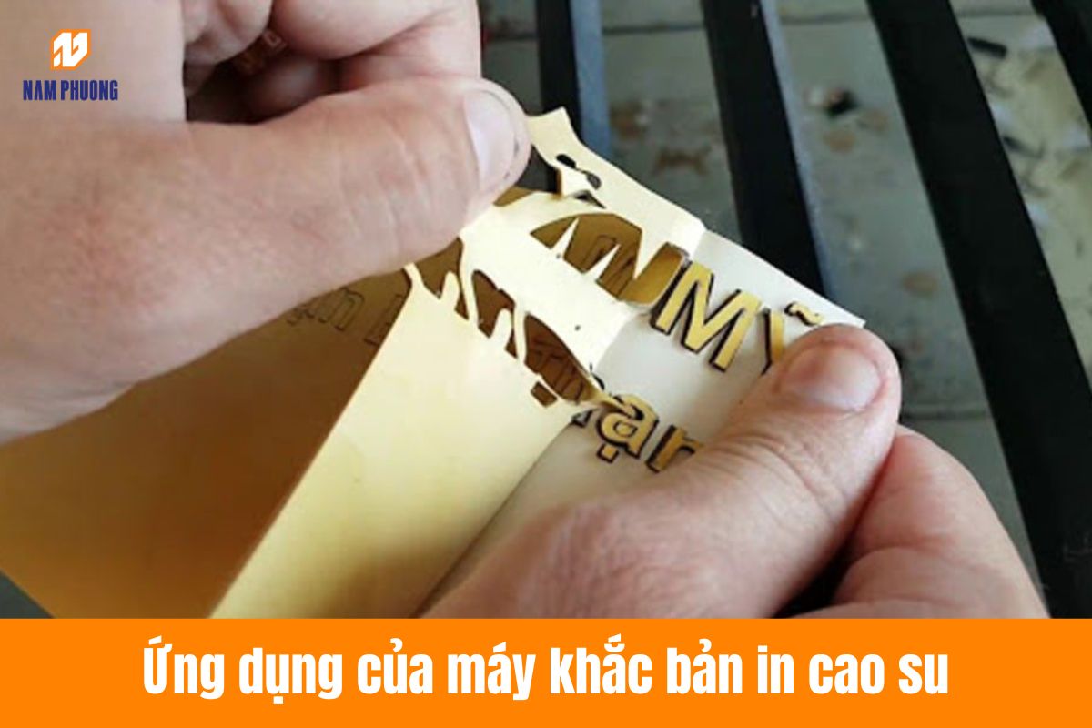 Ứng dụng của máy khắc bản in cao su bằng laser