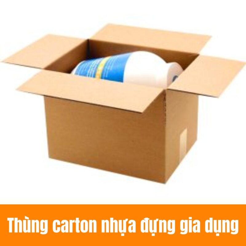 thùng carton đựng nhựa gia dụng