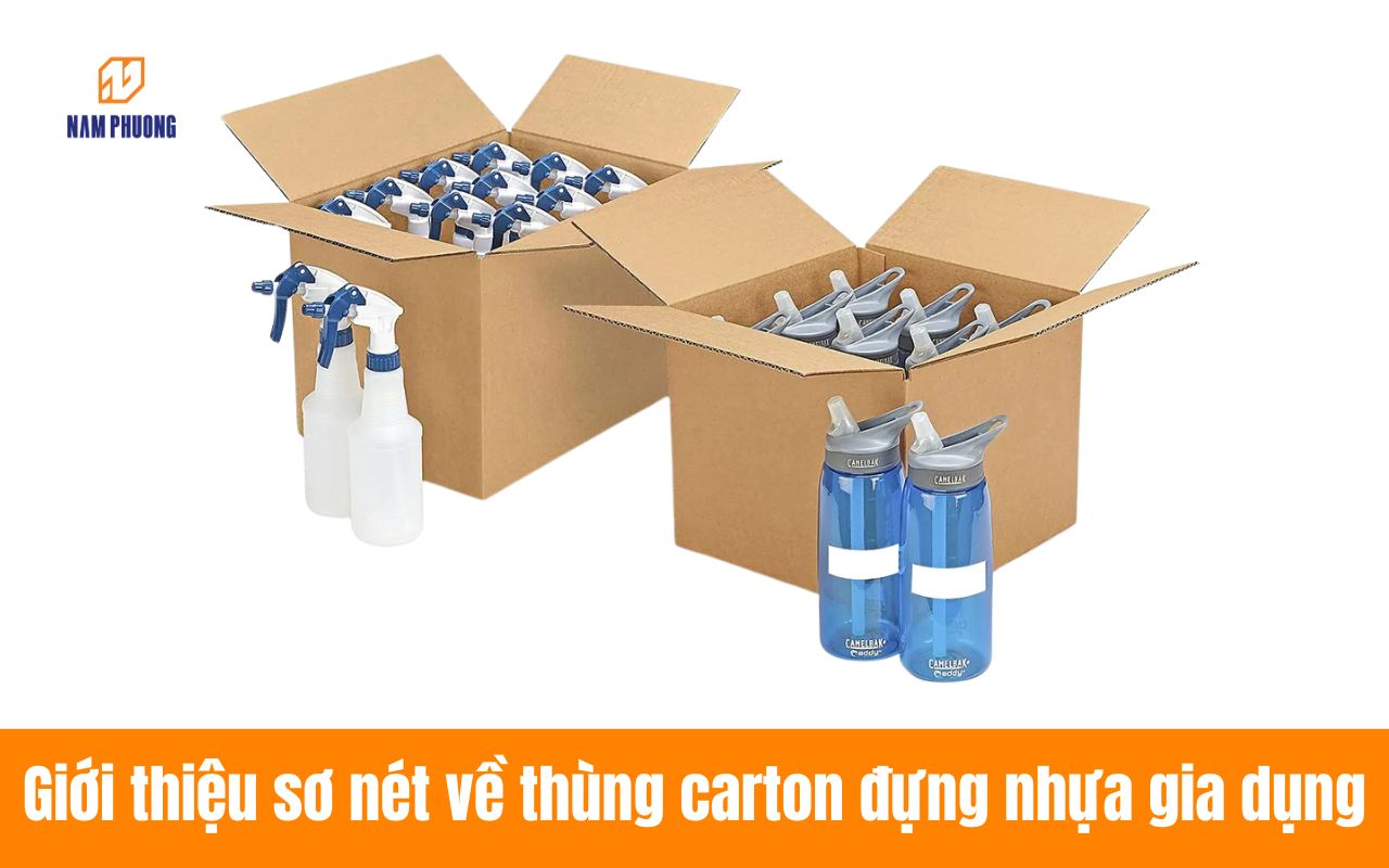 Giới thiệu sơ nét về thùng carton đựng nhựa gia dụng