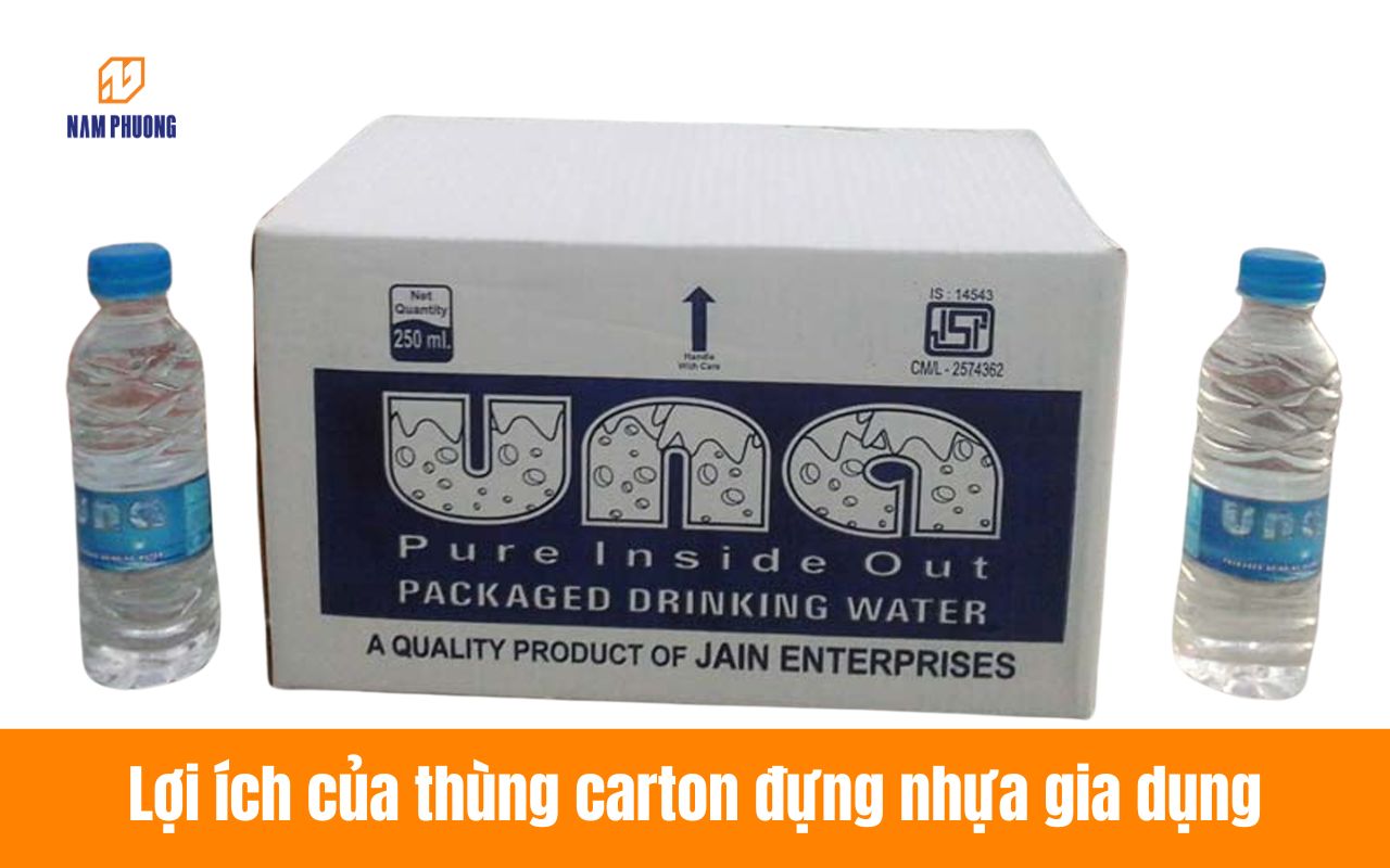 Lợi ích của thùng carton đựng nhựa gia dụng