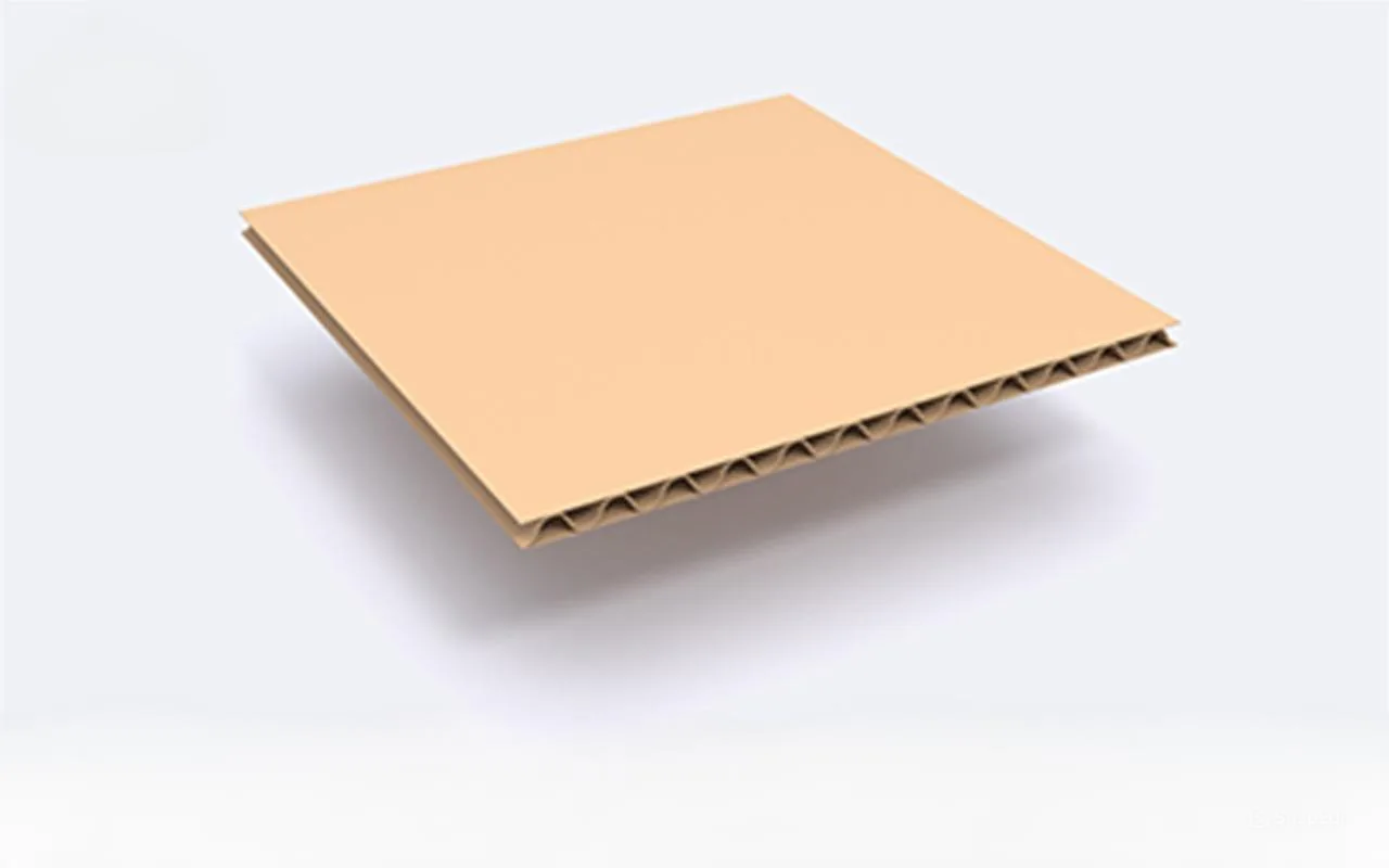Giấy tấm carton với 2 lớp giấy mặt và 1 lớp giấy sóng