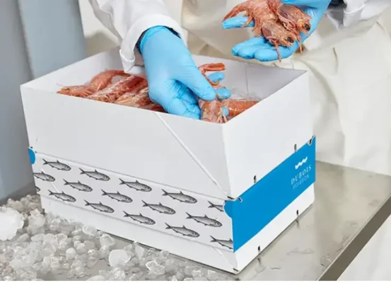 thùng carton đựng thuỷ hải sản xuất khẩu