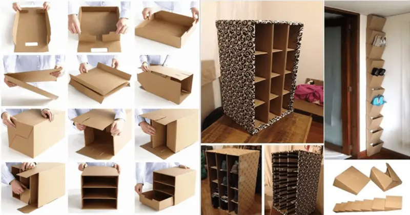 giá sách từ hộp